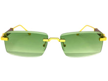 Classy Elegant Luxury Modern Style SUNGLASSES Rimless Gold Frame 5334