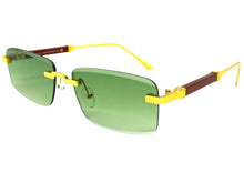 Classy Elegant Luxury Modern Style SUNGLASSES Rimless Gold Frame 5334