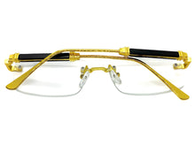 Classy Elegant Luxury Modern Style Clear Lens EYEGLASSES Rimless Gold Frame 5334