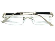 Classy Elegant Luxury Modern Style Clear Lens EYEGLASSES Rimless Silver Frame 5334
