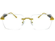 Classy Elegant Luxury Modern Style Clear Lens EYEGLASSES Rimless Gold Frame 5331