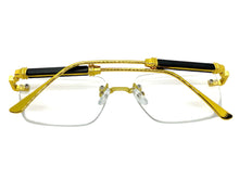 Classy Elegant Luxury Modern Style Clear Lens EYEGLASSES Rimless Gold Frame 5331