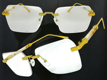 Classy Elegant Luxury Modern Style Clear Lens EYEGLASSES Rimless Gold Frame 5331