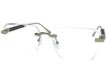 Classy Elegant Luxury Modern Style Clear Lens EYEGLASSES Rimless Silver Frame 5331