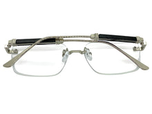 Classy Elegant Luxury Modern Style Clear Lens EYEGLASSES Rimless Silver Frame 5331