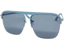 Classic Modern Vintage Retro Aviator Style SUNGLASSES Blue Frame 5325