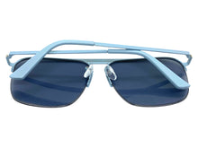 Classic Modern Vintage Retro Aviator Style SUNGLASSES Blue Frame 5325