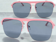Classic Modern Vintage Retro Aviator Style SUNGLASSES Pink Frame 5325