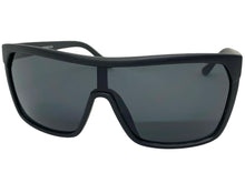 Oversized Modern Retro Shield Style KUSH SUNGLASSES Large Matte Black Frame 6210