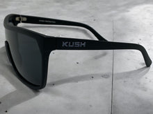Oversized Modern Retro Shield Style KUSH SUNGLASSES Large Matte Black Frame 6210