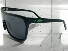 Oversized Modern Retro Shield Style KUSH SUNGLASSES Large Matte Black Frame 6210
