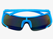 Oversized Modern Retro Shield Style SUNGLASSES X-Large Blue Frame 5340