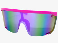 Oversized Modern Retro Shield Style SUNGLASSES X-Large Pink Frame 5340