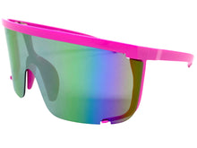 Oversized Modern Retro Shield Style SUNGLASSES X-Large Pink Frame 5340