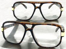 Classic Vintage Retro Hip Hop Rapper Style Clear Lens EYEGLASSES Square Tortoise Frame 9763