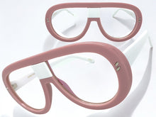 Oversized Vintage Retro Style Clear Lens EYEGLASSES Large Pink Frame 7308
