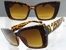 Classy Elegant Vintage Retro Cat Eye Style SUNGLASSES Large Tortoise Frame 5263