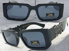 Classic Hardcore Biker Gangster Style LOCS SUNGLASSES Black Frame Dark Lens 91220