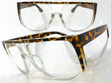 Oversized Vintage Retro Style Clear Lens EYEGLASSES Large Square Tortoise Frame 6572
