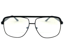 Classic Vintage Retro Style Clear Lens with Slight Tint SUNGLASSES Club Shades Black Frame I114