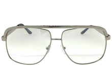 Classic Vintage Retro Style Clear Lens with Slight Tint SUNGLASSES Club Shades Silver Frame I114