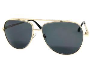 Oversized Classic Vintage Retro Style SUNGLASSES Large Gold Frame 5318