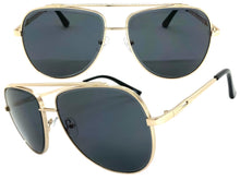 Oversized Classic Vintage Retro Style SUNGLASSES Large Gold Frame 5318