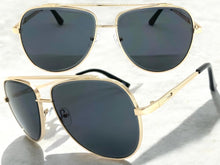 Oversized Classic Vintage Retro Style SUNGLASSES Large Gold Frame 5318