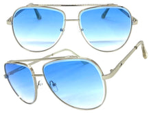Oversized Classic Vintage Retro Style SUNGLASSES Large Silver Frame 5318