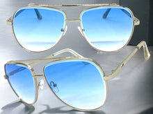 Oversized Classic Vintage Retro Style SUNGLASSES Large Silver Frame 5318