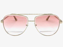Oversized Classic Vintage Retro Style SUNGLASSES Large Gold Frame 5318