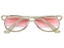 Oversized Classic Vintage Retro Style SUNGLASSES Large Gold Frame 5318