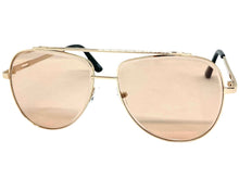Oversized Classic Vintage Retro Style SUNGLASSES Large Gold Frame 5318