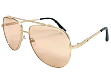 Oversized Classic Vintage Retro Style SUNGLASSES Large Gold Frame 5318
