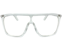 Oversized Modern Retro Shield Style Clear Lens EYEGLASSES Large Transparent Frame 8726