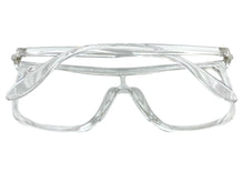 Oversized Modern Retro Shield Style Clear Lens EYEGLASSES Large Transparent Frame 8726