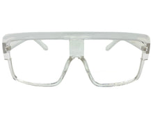 Oversized Modern Retro Shield Style Clear Lens EYEGLASSES Large Transparent Frame 6325