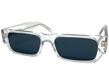 Classic Vintage Retro Style SUNGLASSES Thick Rectangular Clear Frame C003