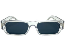 Classic Vintage Retro Style SUNGLASSES Thick Rectangular Clear Frame C003