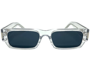 Classic Vintage Retro Style SUNGLASSES Thick Rectangular Clear Frame C003