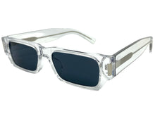 Classic Vintage Retro Style SUNGLASSES Thick Rectangular Clear Frame C003