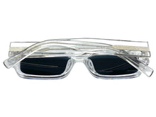 Classic Vintage Retro Style SUNGLASSES Thick Rectangular Clear Frame C003