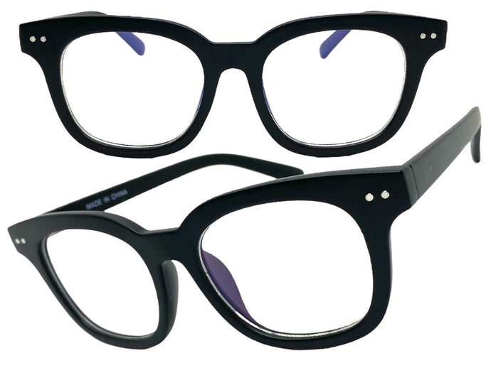 Classic Vintage Retro Style Clear Lens EYEGLASSES Black Fashion Frame 81259