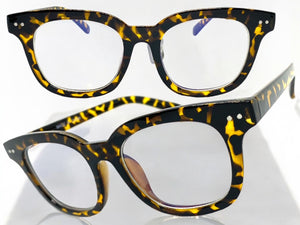 Classic Vintage Retro Style Clear Lens EYEGLASSES Tortoise Fashion Frame 81259