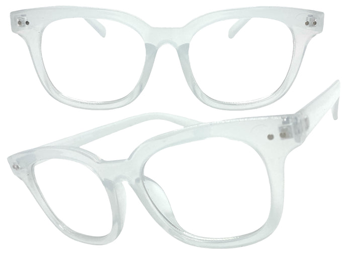 Classic Vintage Retro Style Clear Lens EYEGLASSES Off WhiteFashion Frame 81259