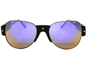 Exaggerated Classic Vintage Retro Style SUNGLASSES Large Black Frame 4563