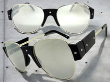 Exaggerated Classic Vintage Retro Style SUNGLASSES Large Black Frame 4563