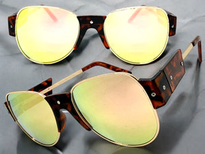 Exaggerated Classic Vintage Retro Style SUNGLASSES Large Tortoise Frame 4563