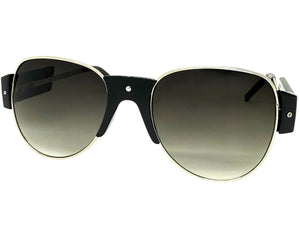 Exaggerated Classic Vintage Retro Style SUNGLASSES Large Black Frame 4562