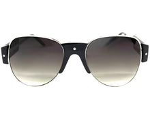 Exaggerated Classic Vintage Retro Style SUNGLASSES Large Black Frame 4562
